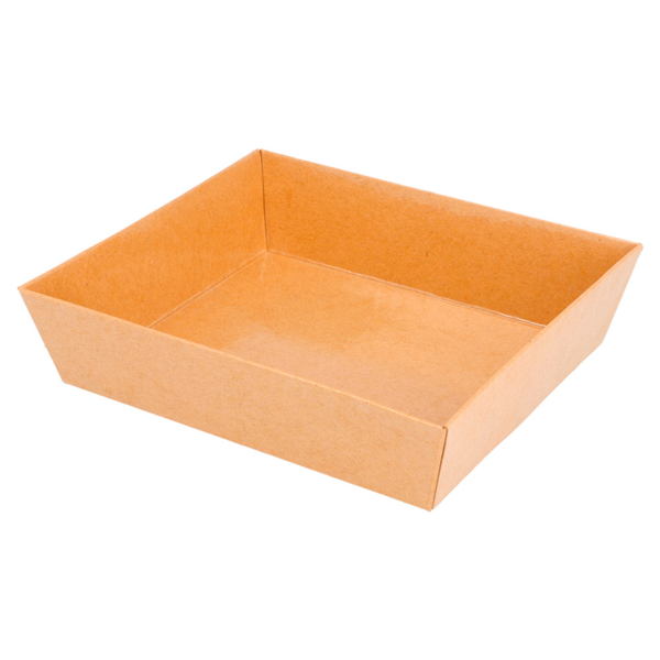 Natural kraft containers 14x13x3,5cm (50st/pak)