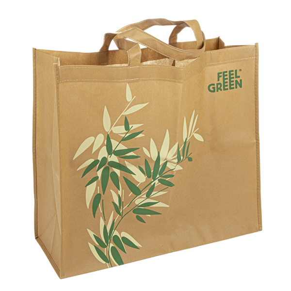 Reusable bags Feel Green 80GSM 45+20x40cm Spunbond (per stuk)