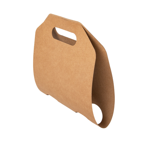 Cup carrier 2 cups. 46,5 x 22,5 cm Natural Kraft (100st/pak)