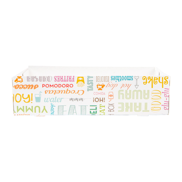 Carrying trays zonder compartiment "Parole" 25,5x16x6,5cm (25st/pak)