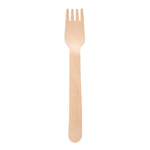Forks 14cm Natural Wood (100st/pak)