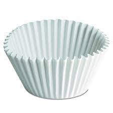 Baking cup 5-1/4" Wit  500 st/ds  5.2x2.7x1.2" BL-BL234 (610050)