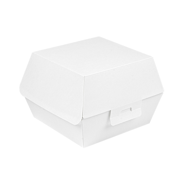 "The Pack" Burger Boxes 15,5x14,5x9,5cm White Nano-Micro Corrugated Cardboard (50st/pak)
