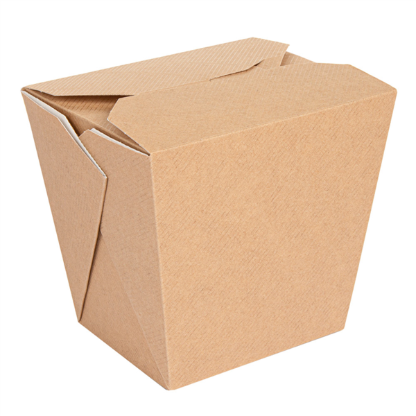 "The Pack" Multi-Purpose Container/noodle-box 8,9x7x10,8cm Natural Kraft Nano-Micro Corrugated Cardboard (40st/pak)