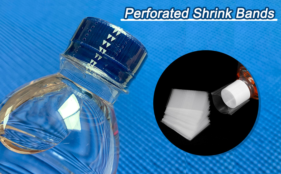 PVC Shrink Bands Clear 55x50 25-0106  1000/pk