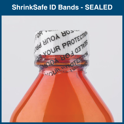PVC Shrink Bands S.F.Y.P. Red on clear 50x40 25-2004