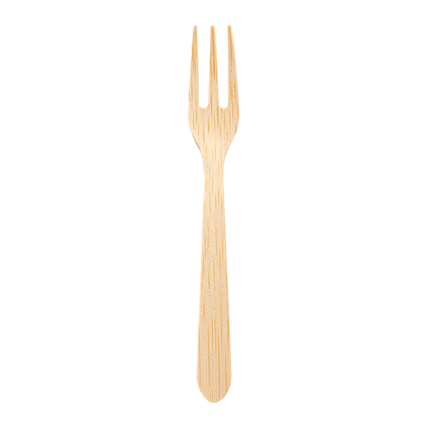 Forks 9,5cm Natural Bamboo (100st/pak)