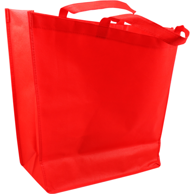PP Non-woven Shopper Rood 50x16x40cm (per stuk)