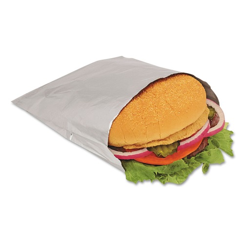 Foil/Paper Bag "Sandwich" Silver 6x3/4x6-1/2" (1000pcs/cs)