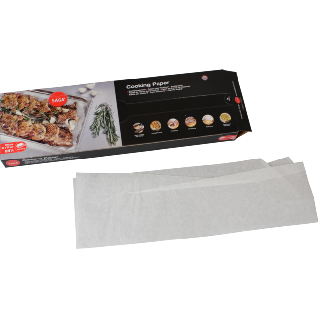Bakplaat papier vellen Saga (panliner) / Ovan paper  33x53cm (500vel/pak)