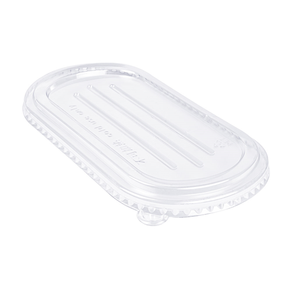 Lids for Lunch Box 320.54 & 320.55 "Bionic" 1000ml 21,6x13,1x1,3cm Clear PET (50st/pak)