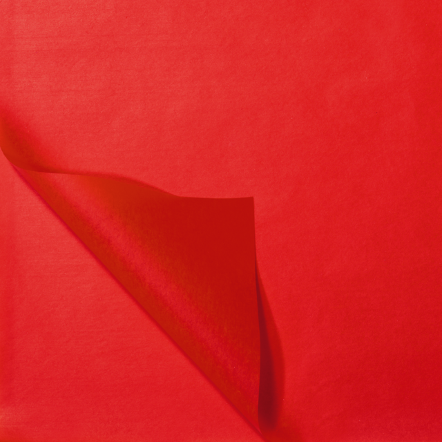 Tissue / Zijdevloe 50x70cm Rood (100st/pak)