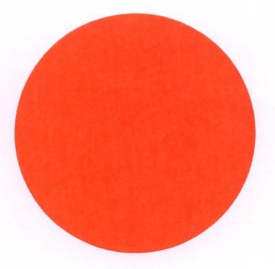 Zelfklevende papieren etiketten 100 st Flouroranje Rond 60 mm