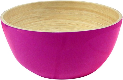 [207.96] Bamboo bowl Fuchsia 15x7cm / Per stuk