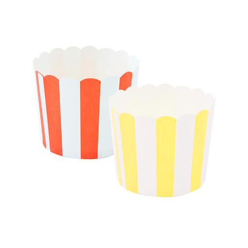 [212.57] Muffin Cup (PET laminated cardboard)6x5cm Colors yellow & red (50st/pak)