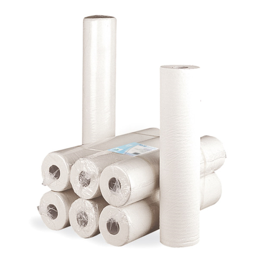 [214.25] Medical Roll for Couches 2 ply, 19GSM 130 sheets 40x50cm x 52m white  (Per roll)