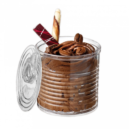 [218.32] Tin Cans Clear PS 220ml (per stuk)