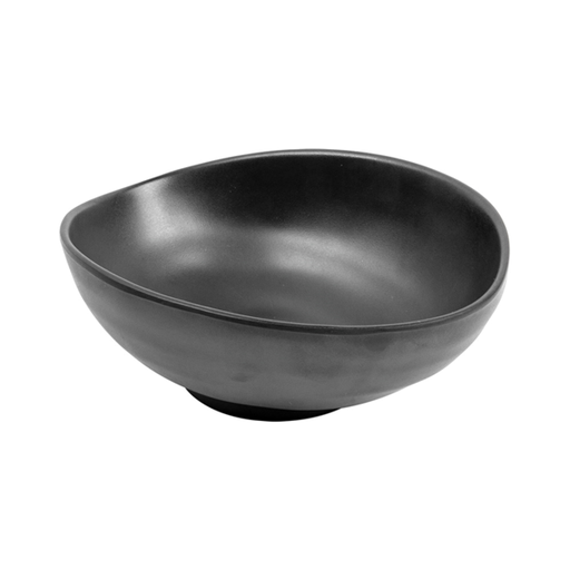 [220.10] Bowls Black Melamine 20,4x17x7,6cm (per stuk)