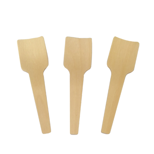 [220.22] Ice Cream Spoons 7cm Natural Wood (100st/pak)