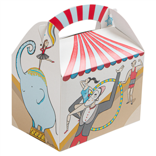 [221.50] Gable Box - Children Box - Design "Circus" 17x16x10cm (50st/pak)