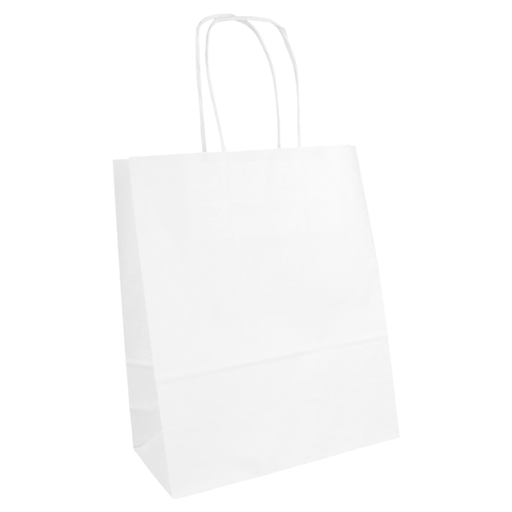 [222.13] SOS Bags with Handles 80GSM 18+8x21,5cm White (250st/doos)