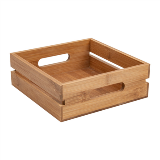 [225.49] Natural Bamboo Box 20x20x7cm (per stuk)