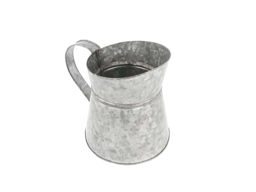 [225.74] Pitcher/Kannetje 1,2L 11,5x15,5cm Galvanized Steel (per stuk)