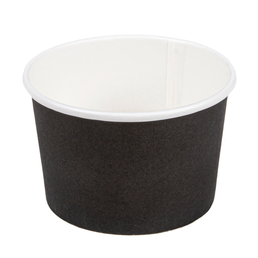 [226.53] Ice Cream Cups Paper Black 4oz (120ml) (50st/pak)