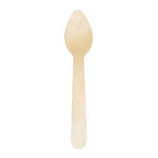 [228.24] Small Coffee Spoons 11cm Natural Wood (100st/pak)