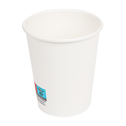 [228.96] Hot drink cups 240ml single wall White Cardboard (50st/pak)