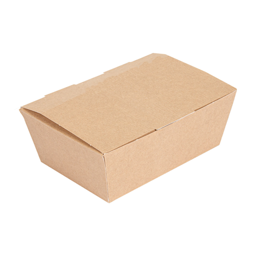 [235.12] "The Pack" Lunchbox 14x9,7x5cm Natural Kraft Nano-Micro Corrugated Cardboard (60st/pak)