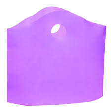 [24217] Super Wave Shopping Bag Frosted Purple Grape 18x15x6 250 st/ds