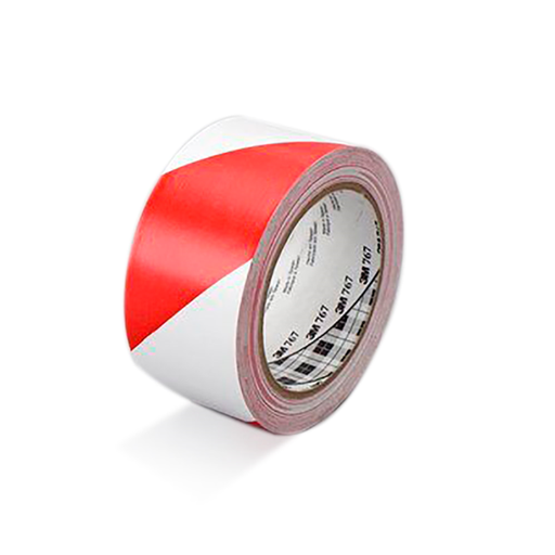 [251.04] Hazard Warning Tape 33mtr x 5cm Red/White (per rol)