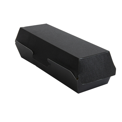 [252.13] Hot Dog Boxes The Pack 23,2x9x6,3cm Black (50st/pak)