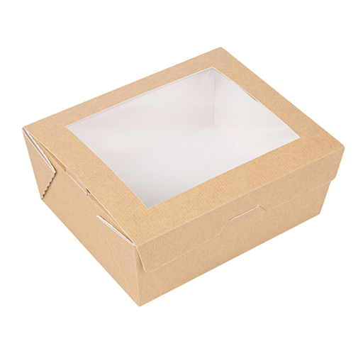 [253.63] "The Pack" Boxes with Windows 15,3x12,1x6,4cm Natural Kraft (25st/pak)