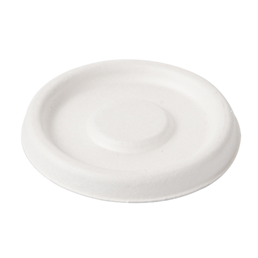 [253.79] Lids for tubs (150.58) bionic White bagasse (50st/pak)