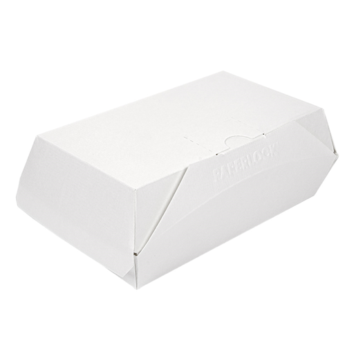 [254.57] The Pack Lunch Box 19,5x12,5x7cm White (50st/pak)