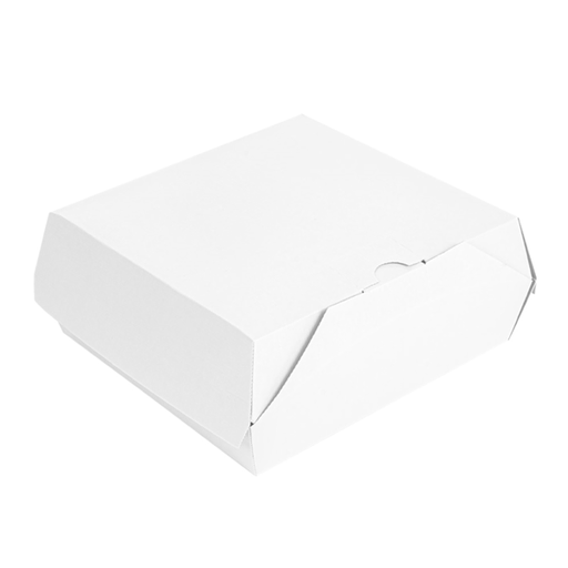 [254.59] "The Pack" Lunchbox 21x20,5x8cm White Nano-Micro Corrugated Cardboard (50st/pak)