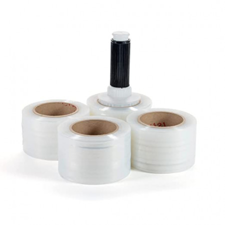 [31000] Stretch Wrap EZ bander 3" w/handle inside box 3" x1000'x80G 18 pcs/cs