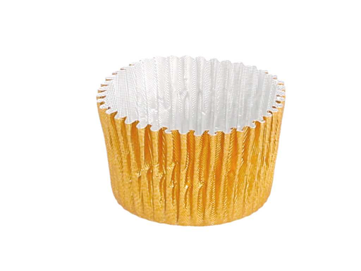 [350.75] Cup Cake (Aluminium Gold) Diam. 2,4x1,7cm (1000st/pak)
