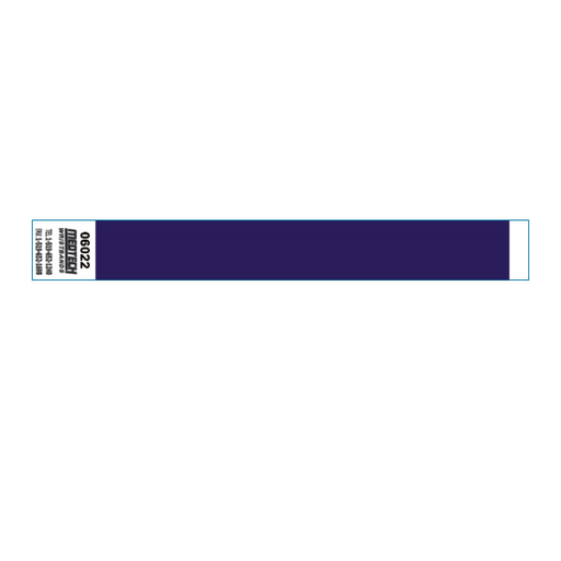 [393.92] Non-Transferable Wrist Bracelet Adhesive 2x25,5cm Blue (1000st/pak)