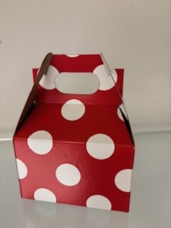 [41055] Mini Gable Domino Dots 4x2.5x2.5" 100/cs