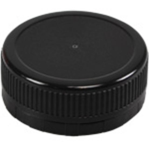 [449768] PET fles kunststof doppen zwart rond voor clear PET flessen 250/330/500/1000 ml. (100stuks/zak)