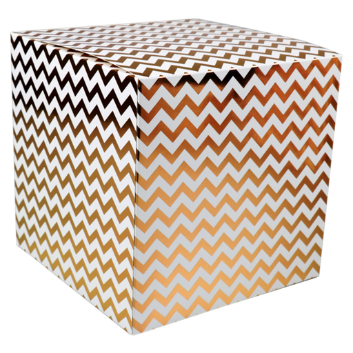 [496922] Lovly Kadodoos kubus 20x20x20cm "Chevron" (per stuk)