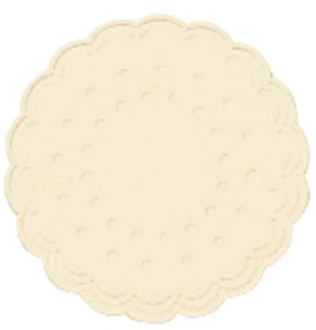 [1255831] Coasters 9-ply 7,5cm  Buttermilk / Champagne (Rond) 750st/ds
