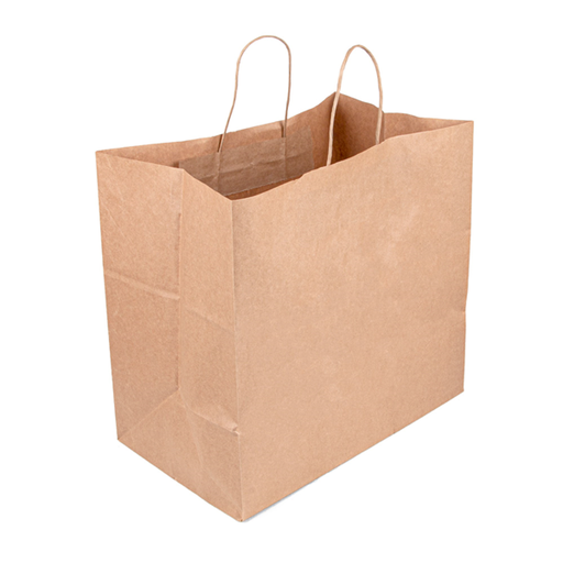 [179.81] SOS Bags with Handles 90GSM 36+21x33,5cm Natural Kraft (250st/doos)