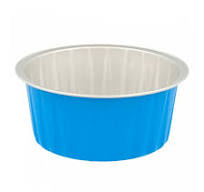[206.11] Foil bakery containers 125ml blue/aluminium (100st/pak)