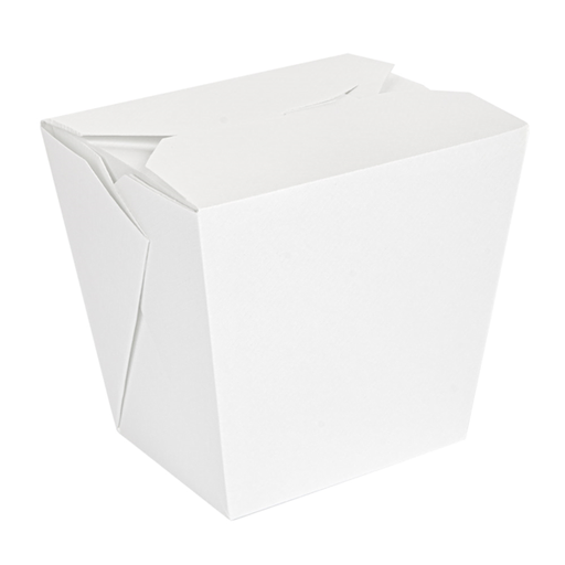 [234.51] "The Pack" Multi-Purpose Container/noodle-box 8,9x7x10,8cm White Nano-Micro Corrugated Cardboard (40st/pak)