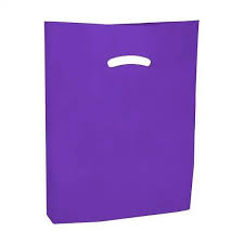 [240501] Super Gloss Shopping Bag 100 pcs DRK Purple 15x18+4 L08GL
