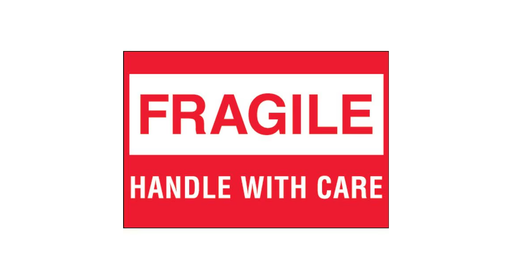 [DL1051] Label/Sticker "Fragile/Handle with Care" 2x3" (500st/rol)
